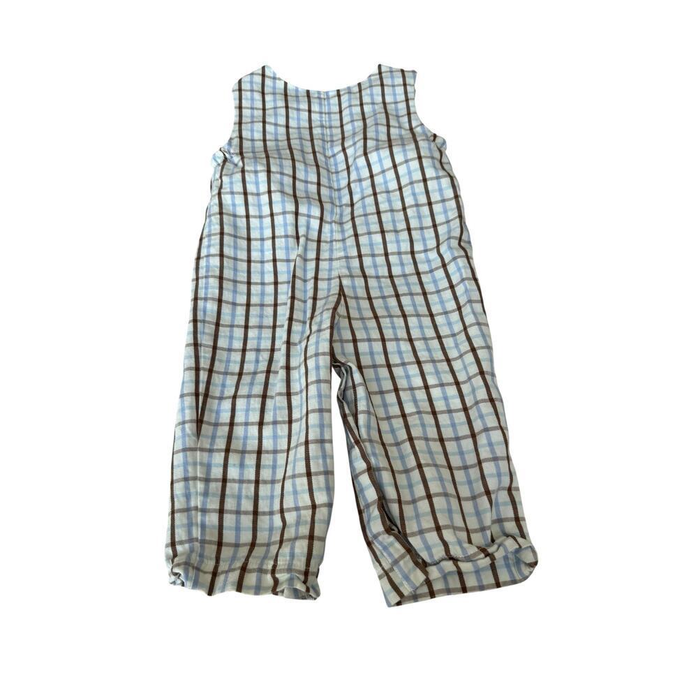 Little English Baby Sleeveless Plaid Romper Size 9M - Picture 2 of 3